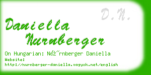 daniella nurnberger business card